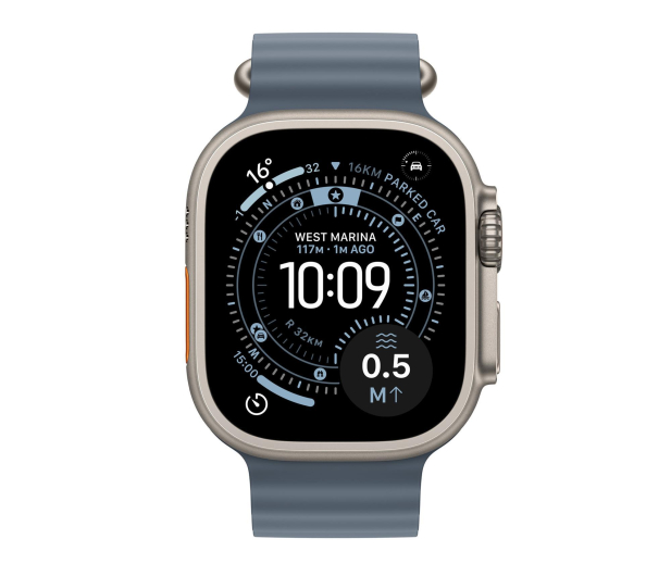 APPLE Watch Ultra 3 Naturalny Tytan/Niebieski Pasek 5G - 1362448 - zdjęcie 2